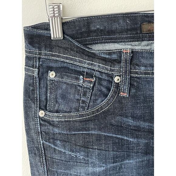 JAMES CURED BY SEUN Dry Aged Denim Womens Size 26 Dark Washed Jeans Low Rise - Picture 3 of 13